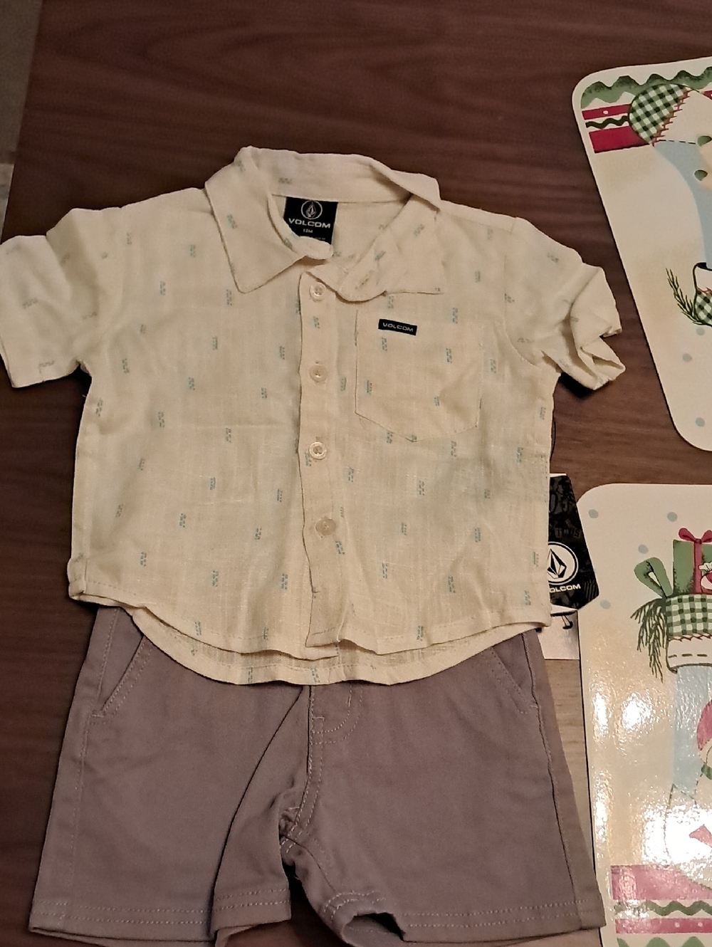 NWT Volcom Shirt And Shorts Set